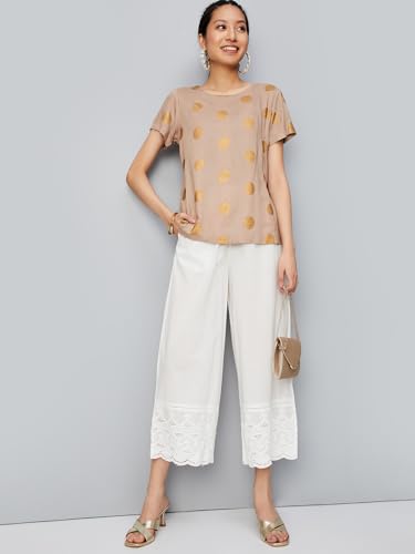 Image of Max Women High Rise Regular Fit Trousers Pants
