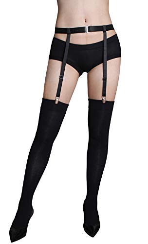 GARGALA Garter belt for Women Simplicity Sexy Socks Suspender for Thigh High Stockings with 4/6 Metal Clips2
