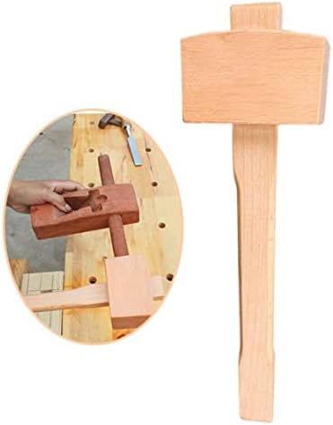 Beech Wood Mallet Solid Carpenter Carving Hammer Solid Beechwood Hammer,Woodworking Hand Tool Woodworking Hand Tool with Handle