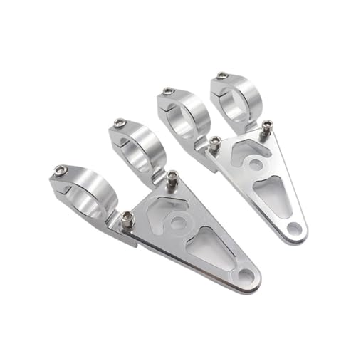 Soporte de montaje para faro de moto con abrazadera robusta para horquilla delantera