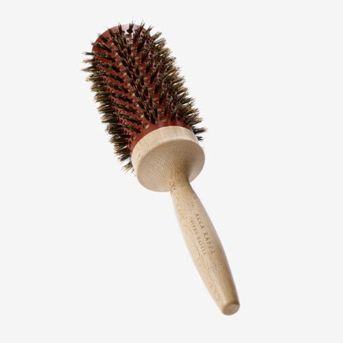Brosse ronde Acca Kappa cheveux bouclés colorés traité chimiquement