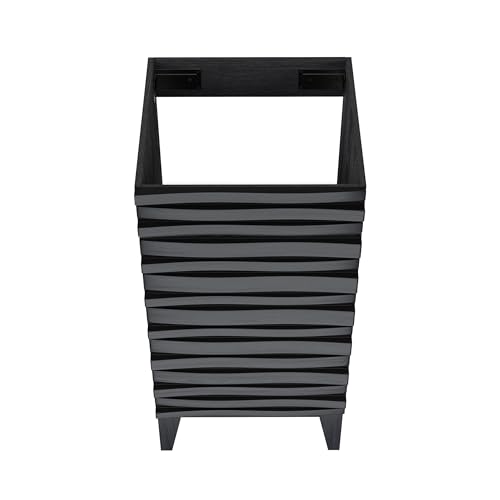 Image of Swiss Madison Cascade 18 inch Bathroom Vanity in Black - Cabinet