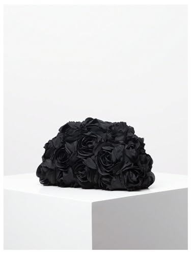 Image of Verdusa Women's 3D Flower Clutch Evening Bag Floral Purses Party Prom Handbags