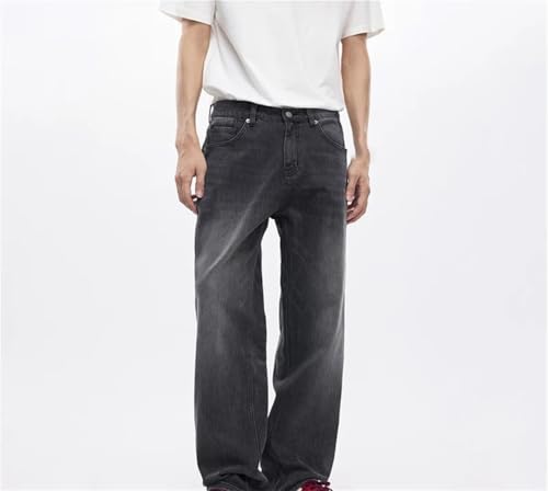 Men's Wide Leg Jeans Stretch Baggy Loose Straight Vintage Denim Pants Large Size Trousers2