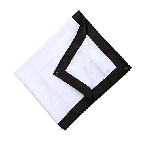 Funda plegable para proyector 16:9 de 60 pulgadas blanca para proyección al aire libre y en casa