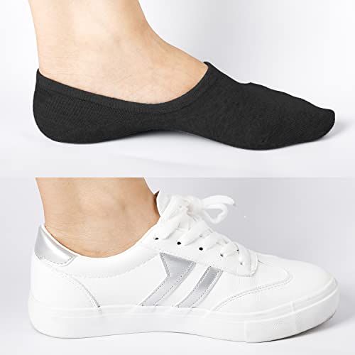 Image of DIBAOLONG Womens No Show Socks Non Slip Flat Boat Line Low Cut Socks (6-12 Packs)