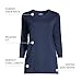 Lands' End Womens 3Q Cotton Supima Crew Neck Tunic Radiant Navy Plus 2x