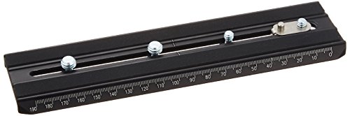 Zapata rápida larga para vídeo Manfrotto 357PLONG compatible con cabezales de tornillo 1/4" y 3/8"