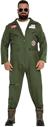 FIESTAS GUIRCA | Disfraz de Piloto de Caza Adulto (48-50/M) - Mono para Hombres - Disfraces de Militares y Aviadores para Fiestas de Cine, Halloween y Carnaval - Ideal para Adultos - Verde | Ya disponible en tu tienda friki favorita! En mundofriki.es! FIESTAS GUIRCA | Disfraz de Piloto de Caza Adulto (48-50/M) - Mono para Hombres - Disfraces de Militares y Aviadores para Fiestas de Cine, Halloween y Carnaval - Ideal para Adultos - Verde | Ya disponible en tu tienda friki favorita! En mundofriki.es!