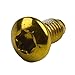 12 Pack M5 x 9mm for T25 Stainless Steel Bolts for Disc Brake and Fixing – Red/Blue/Gold/Black Road Mountain for Bike Fasteners(Gold)
