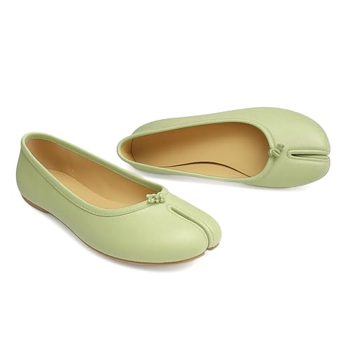 Image of Tabi Shoes Women Split Toe Shoes Wide Width Ballet Flats Comfort Casual Work Shoes for Women Office