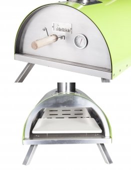 Mobiler Pelletpizzaofen für Garten Outdoor