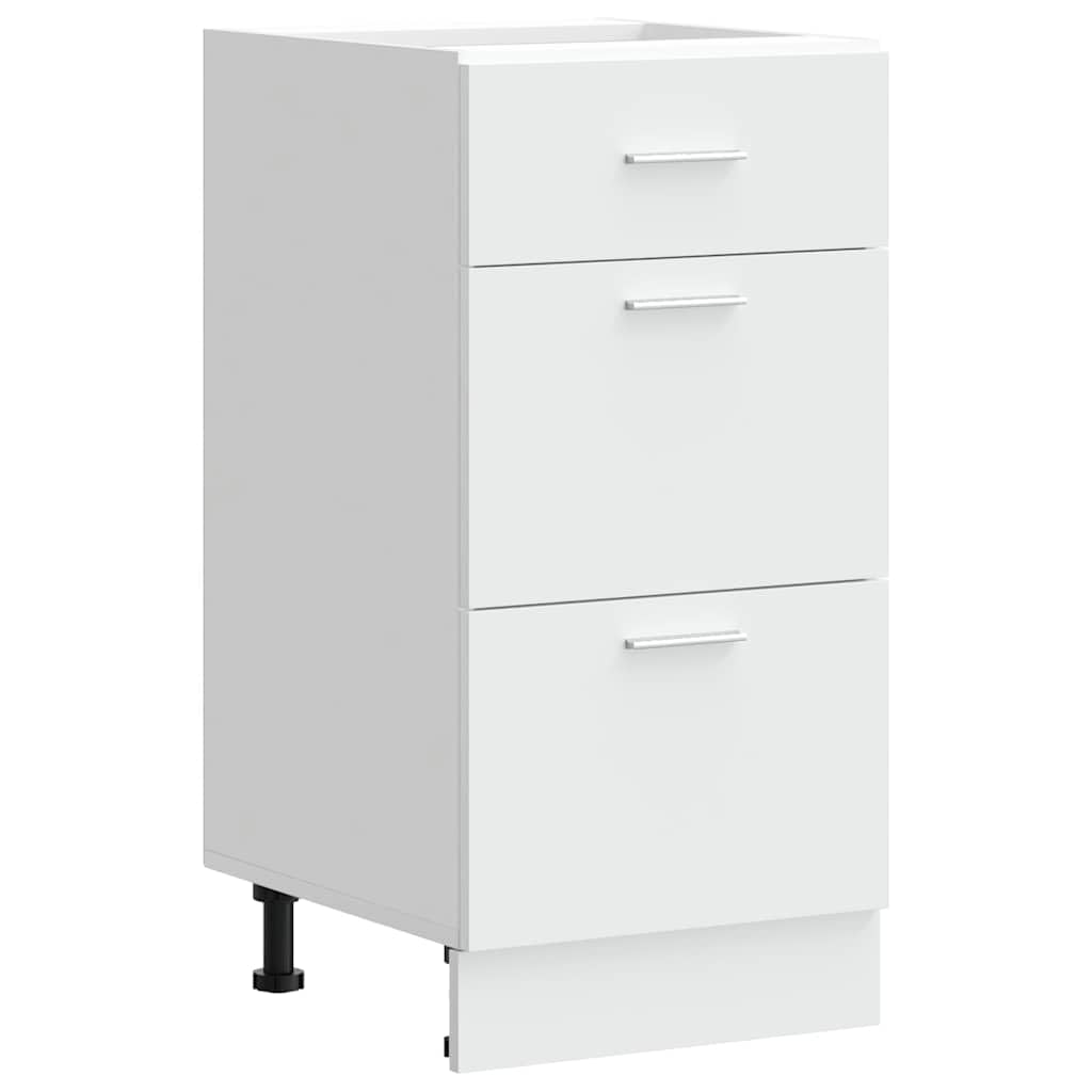 vidaXL Unterschrank Lyon Weiß 40x46x81,5 cm Holzwerkstoff,Küchenschrank, Gastronomieschrank, Gastro Möbel, Küchenmöbel, Aufbewahrungsschrank