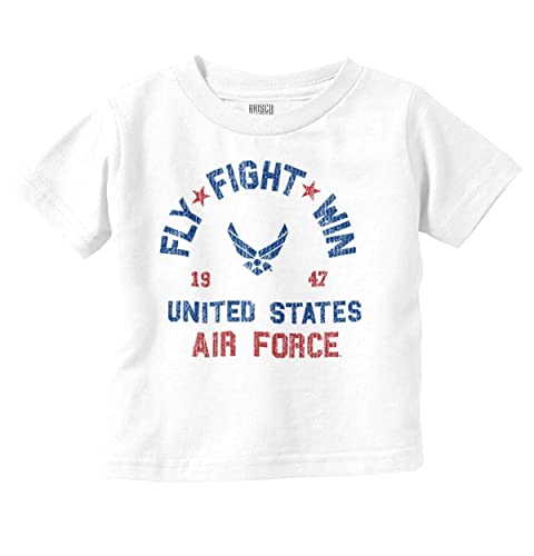 US Air Force Fly Fight Win Vintage Toddler Boy Girl T Shirt