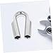 HAKIDZEL Heavy Duty Stainless Steel Wire Rope Thimble for Towing Rigging Construction Reusable Cable Clamp Corrosion-Resistant Protective Chuck for Industrial Use