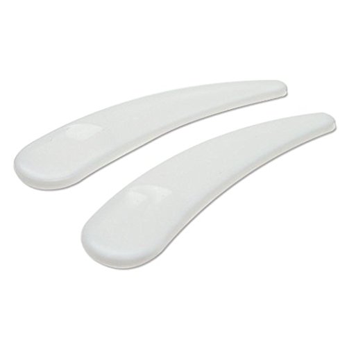 Top McKinley 100 PCS Mini Disposable Curved Cosmetic Spatula Makeup Mask Scoop Plastic Spoon Makeup Tool