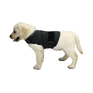 TT.WALK Beruhigungswesten für Hunde,Hundemantel zur Linderung von Angst,Anti Angst Jacke Beruhigende Wickelweste für kleine mittlere und große Hunde,Dunkelgrau,S
