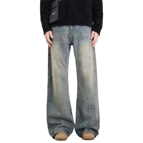 Men's American Jeans Straight Leg Micro Flared Loose Fit Denim Pants