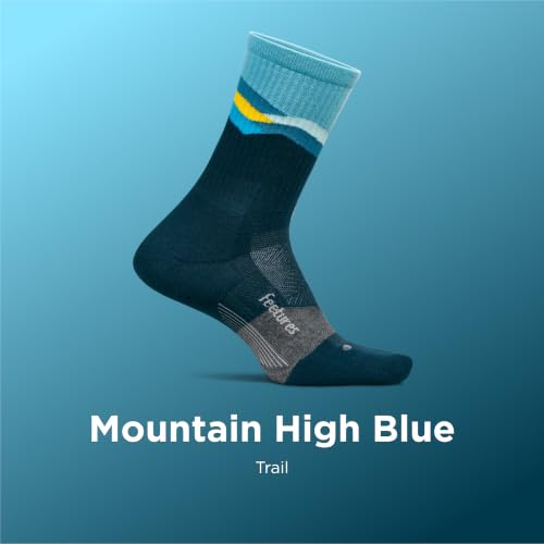 Image of Feetures Elite Light Cushion Mini Crew Sock - Sport Sock with Targeted Compression