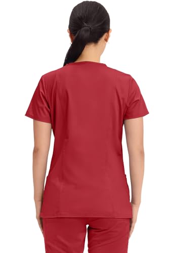 Image of Cherokee WW Revolution Medical Women's Scrub Top V-Neck 3-Pocket Scrubs