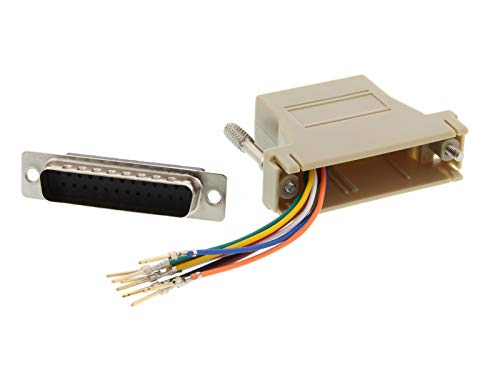 Networx Modular Adapter Kit - DB25 Male to RJ45 - Beige