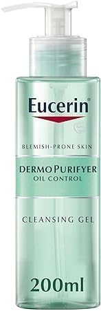 DermoPurifyer Oil Control Face Cleansing Gel for Blemish, Removes Excess Sebum, Dirt and Makeup, Fragrance-Free, Soap-Free, Suitable for Blemish and Acne-Prone Skin, 200ml