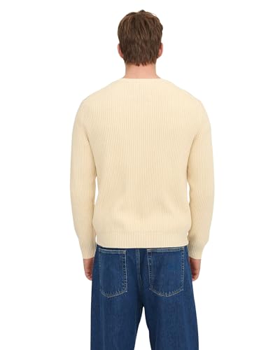 Men's Soft Knit Chunky Crewneck Sweater3
