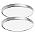 Hlite Dimmable 2pack 12 inch Flush Mount LED Ceiling Light Fixture,24W 2600LM Super Slim 3000K/4000K/5000K 3CCT Selectable,Dimmable Flush Mount Ceiling Light for Kitchen,Bedroom (Brushed Nickel)