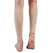 Halsy Women's Footless Compression Socks (20-30mmHg) 2 Pairs Medical Calf Compression Sleeve for Swelling, Shin Splint, Varicose Veins, Edema, Nurses & Maternity