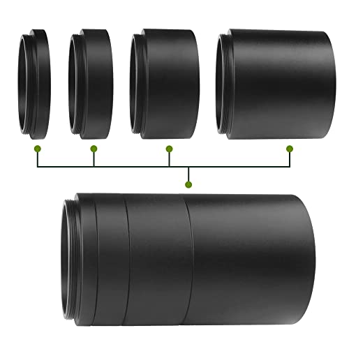 Astromania Astronomical T2-Extension Tube Kit For Cameras And Eyepieces - Length 5Mm 10Mm 20Mm 40Mm - M42X0.75 On Both Sides #TOP2