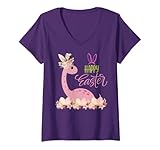 Photo Gallery donna happy easter bunny saurus divertente dinosauro bambini ragazzi ragazze divertimento maglietta con collo a v Photo Gallery donna happy easter bunny saurus divertente dinosauro bambini ragazzi ragazze divertimento maglietta con collo a v