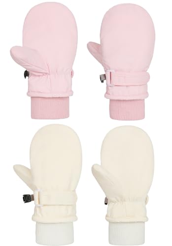 Image of Urban Virgin Toddler Waterproof Outdoor Infant Mittens Baby Winter Gloves Dino Cuffed Warm Fleeced Kids Ski Gloves For Teens