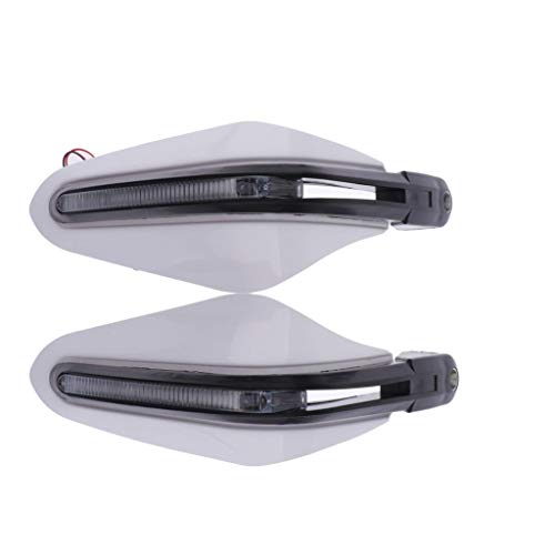 Kokiya 1 Par de Protetor de Mão de Motocicleta com Capa Protetora Universal de, Branco