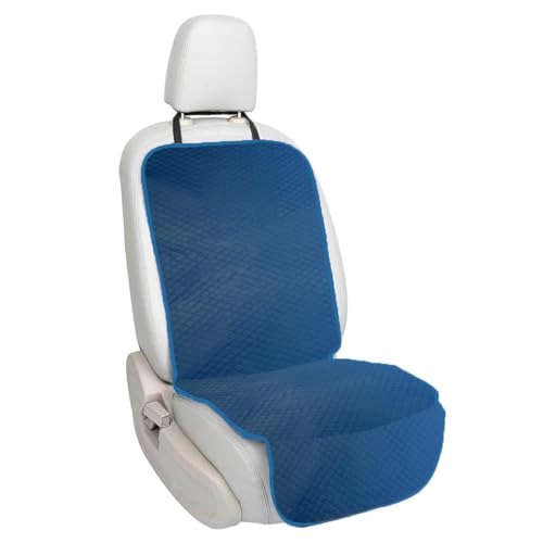 Capa Protetora Banco Veículo Dianteiro PET Impermeável em Couro Sintético (Azul)