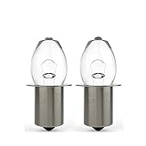 Weltool Krypton Replacement Bulb P13.5s Flange Base 4.8V 0.75A KPR113 for 6V / 4D 4C 4AA Cell Flashlight, Lartern, Work Light (2pcs)