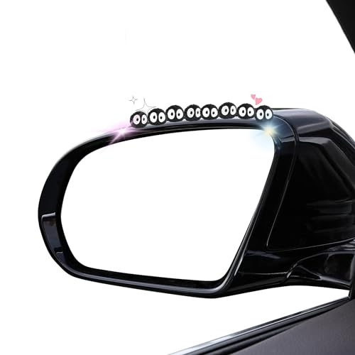 Tixjmcn Cute Soot Sprites Dashboard Decor - Interior Decoration Ornament for Car Mirror, Funny Gifts (20PCS) (Black)