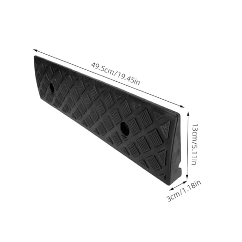 TOBBOMEY 2個軽量段差スロープ 家用縁スロープ 高 傾斜面設計 車 バイク 自転車対応 滑り止め付き ガレージ 玄関 屋外利用可