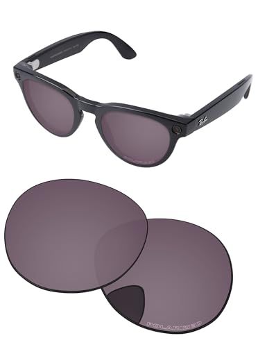 Image of Replacement Lenses for Ray-Ban Meta Headliner RW4009 & RW4013 50mm AI Glasses - Photochromic, Anti Blue Light Lens