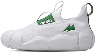 ARETTO Expanding White Kids Shoes for Growing Feet – Boys & Girls Footwear, Baby Girl Shoes, Sneakers for Boys, Baby Shoes & Comfortable Shoes for Kids | Age 1–9 Years