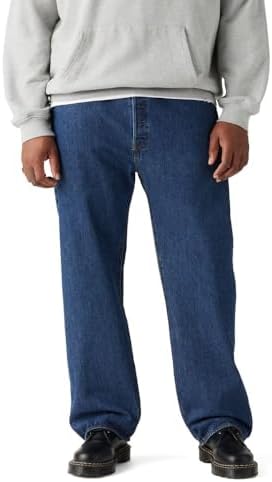 Levi's Men's 501 Original Fit Jeans, Dark Stonewash, 58W / 30L