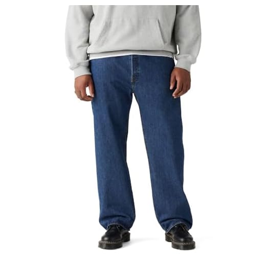 Calça Jeans Levis Masculina 501 Original Big & Tall Azul Escura