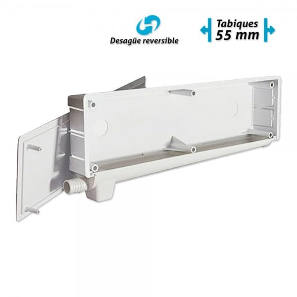 Pack 6 Cajas de preinstalación de aire acondicionado con desagüe bidireccional y sifón