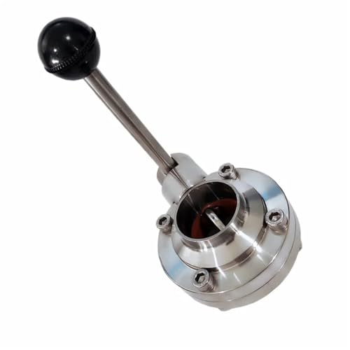 Válvula de mariposa sanitaria de 2 pulgadas: acero inoxidable 304 de alta pureza para homebrew 6