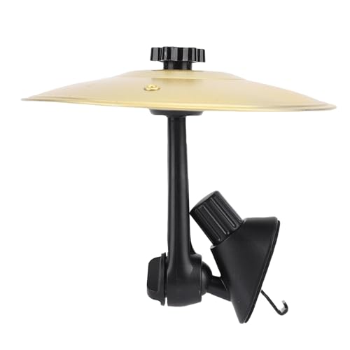 Pongnas Crash Cymbal Cymbal Ventilaje Tambor de Platillo Ventilación de Aire Cymbal Transparente Supego Ajustable para Entretenimiento en el Vehículo (GOLD)