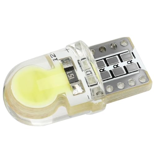 OCPTY Instrument Panel Lights T10-6-SMD-White COB-12V/24V-150MA-50LM 12V/24V-150MA-50LM (10pcs)
