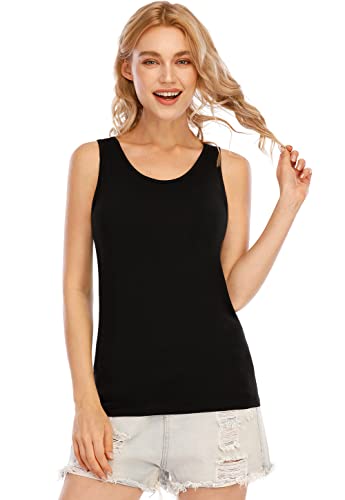 Orrpally Basic Tank Tops for Women Undershirts Tanks Top Lightweight Camis Tank Tops 4-Pack2