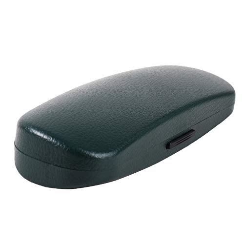 Image of VIVID Vision Unisex Adult Lightweight Eyewear Specs Case Cover | Free With Cleaning Cloth | Protect Eye Glasses | Plastic | Spectacles | Cases | IC - 621 ABS Dark Green with Cloth