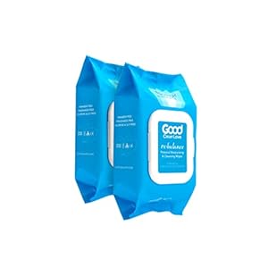 Good Clean Love Rebalance Feminine Wipes, Supports Vaginal Health Naturally & Reduces Odor, Moisturizing & Cleansing Hygiene Product Made with Aloe, pH-Balanced Feminine Wipes, 60 Biodegradable Wipes