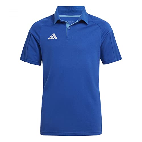 Adidas Unisex Kids Polo Shirt (Short Sleeve) Tiro 23 Competition Cotton Polo Shirt, Team Royal Blue/Pulse Blue, HU1351, 164