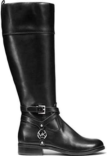 Michael Michael Kors Womens Preston Wide Calf Riding Boots Black 5 Medium (B,M) | Image 1